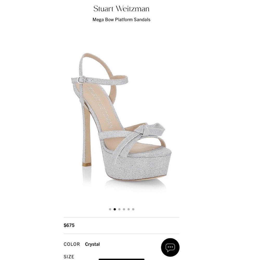 Stuart Weitzman Mega Bow Platform Sandals